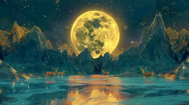 The view of inlaid jade mountain carving