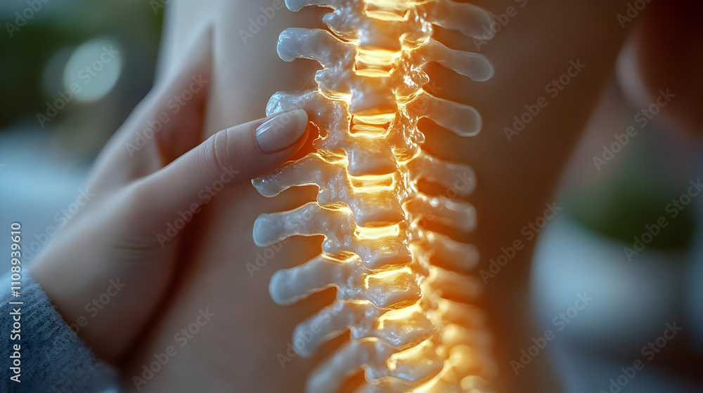 Poster understanding spinal anatomy: vertebrae, structure, and function