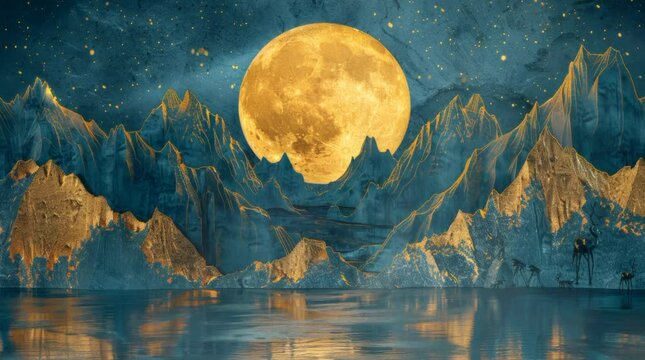 The view of inlaid jade mountain carving