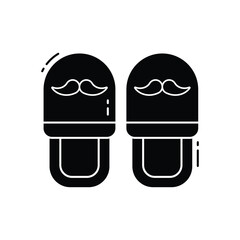 Slippers vector icon