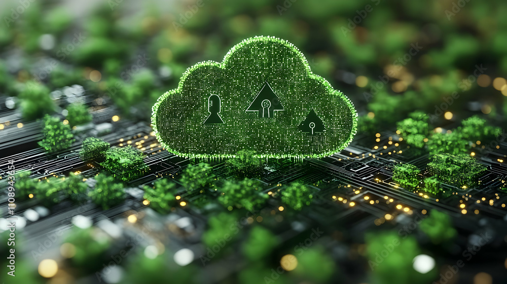 Poster green cloud computing: secure & eco-friendly data storage solutions