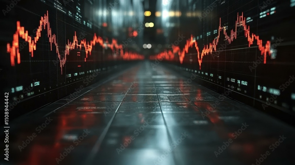 Poster graph diagram image financial abstraction abstract image one main object high quality very detailed