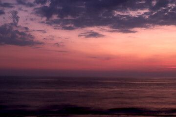 Sunset over the sea. Antalya Turkey