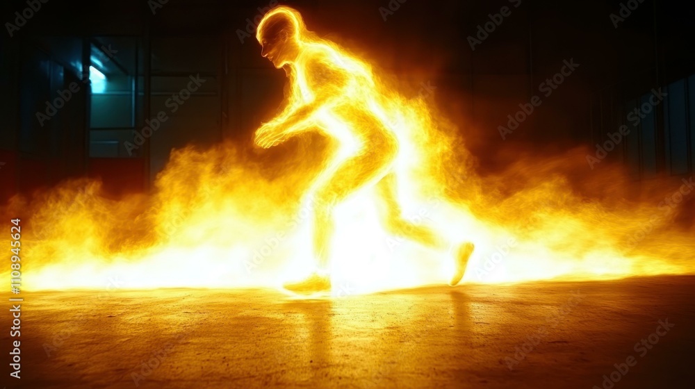 Poster sport abstract image dynamic movement abstract image one main object high quality very detailed