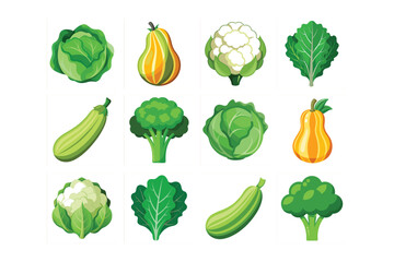 set of vegetables