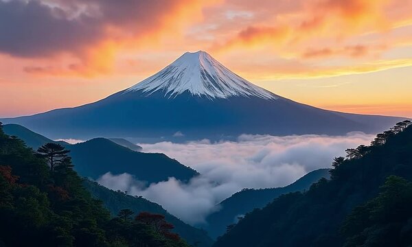  Mount Kōya Japan sunset timelapse