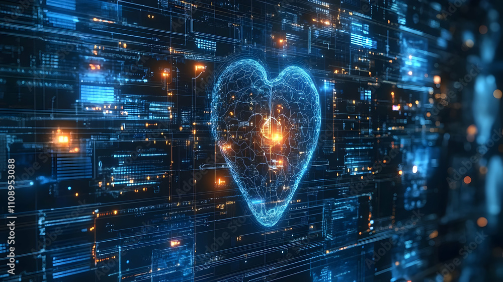Poster digital heart: exploring ai & data visualization