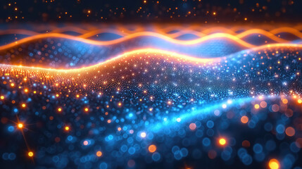 Obraz premium Abstract wavy background, multicolored waves patterns wallpaper