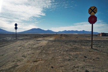 Lonely Desert Terrain Surrounding a Forgotten Village - Julaca, Uyuni, Bolivia