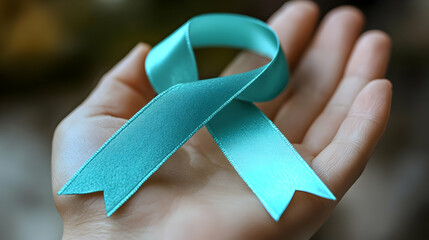 Teal Ribbon: Symbol of Hope, Awareness, and Support