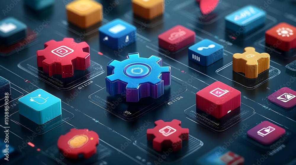 Poster digital gear system: optimizing app interface design efficiently