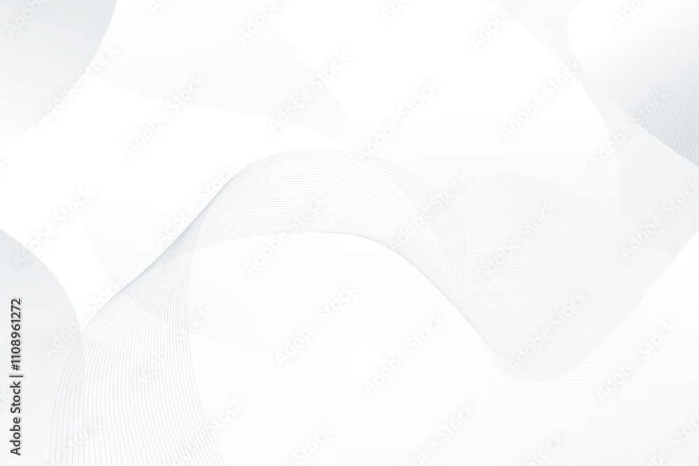 Poster white abstract background simple modern geometric with lines wave.