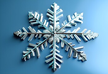 Metallic Silver Snowflake Christmas Card Chic Holiday Vibes 