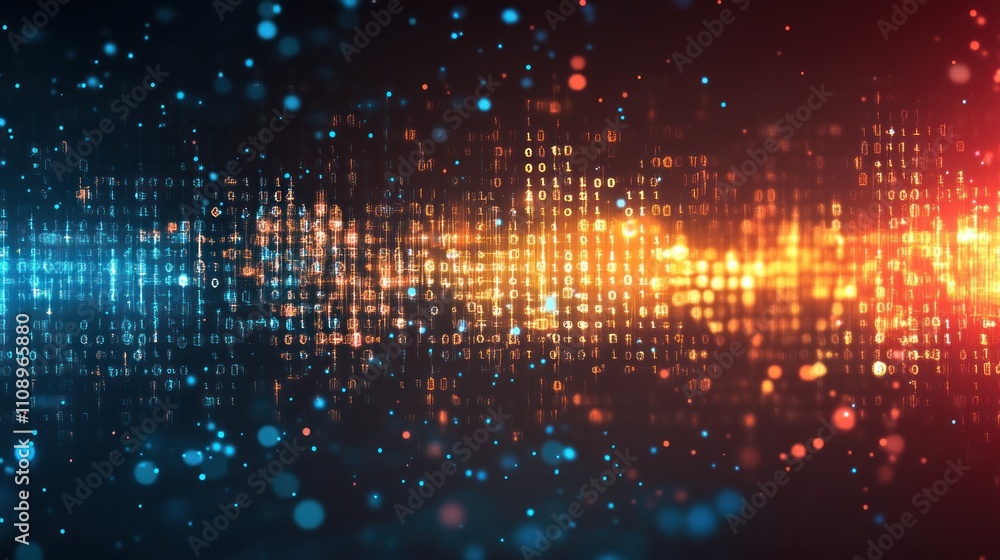 Poster Abstract digital visualization of sound waves and data 