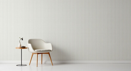 Fototapeta premium white chair in a room