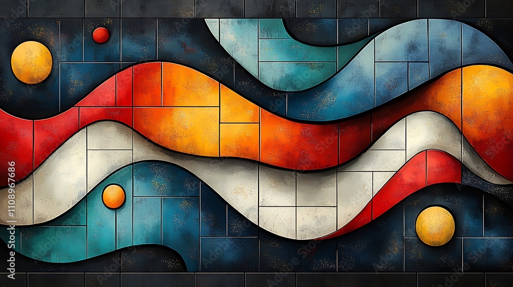 Poster background with lines