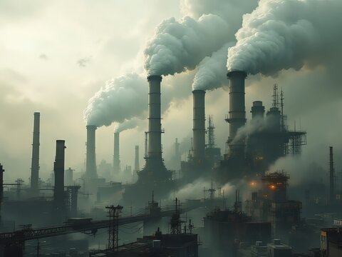 Dual-emission smokestacks exacerbate environmental harm.