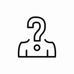 guess person wanted icon sign vector