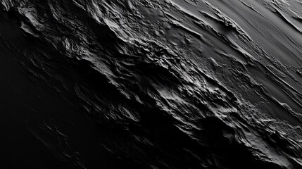 Dark textured background with crisp edges resembling a rugged landscape or geological formation