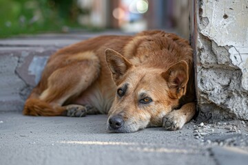 Stray Dog on the Street