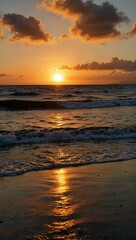 Obraz premium Sunset at Kona, Hawaii.