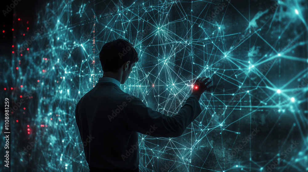 Poster neural network solves the task. neurons share the task and solving it by exchanging signals. macro 3