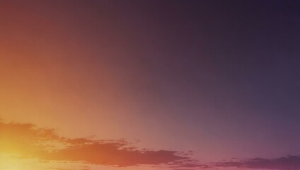 Obraz premium Sunset gradient with soft purple and orange tones, space for text.