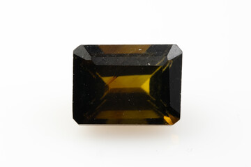 Exquisite Natural Tourmaline Gemstone Featuring Rich Olive Green and Deep Black Hues