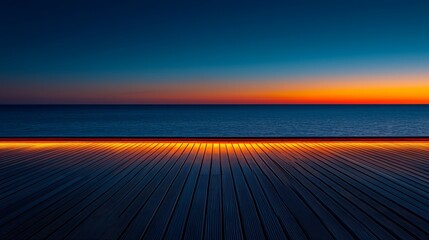 A long exposure shot of a sunset over the ocean