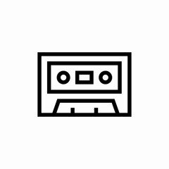 Obraz premium music tape icon sign vector