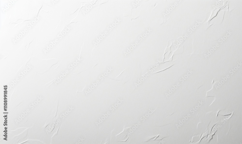 Poster textured white background, subtle paper-like surface with creases and patterns, ideal for design and