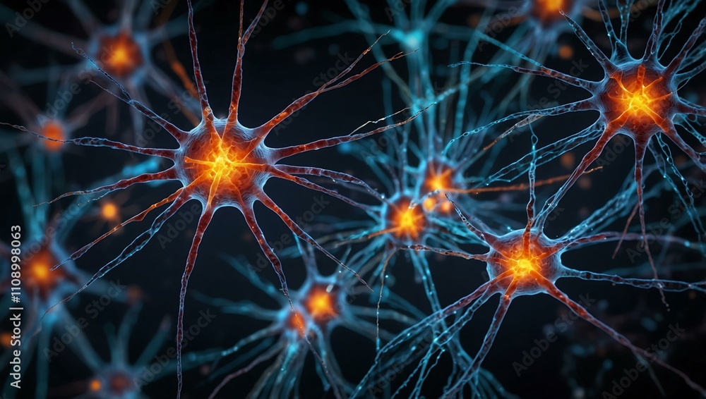 Poster synaptic activity in the brain visualized.