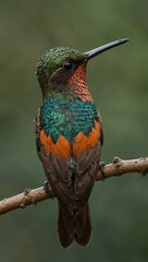 Talamanca hummingbird in Costa Rica or Panama.