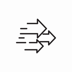 fast forward icon sign vector