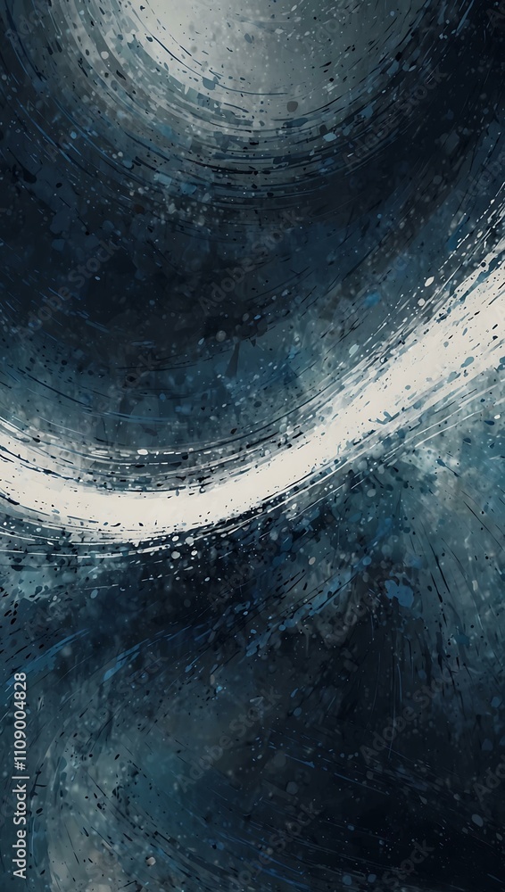 Poster textured blue and white abstract background with dynamic visual effects.