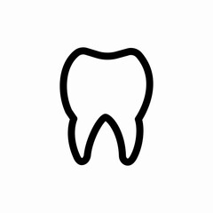human tooth icon sign vector