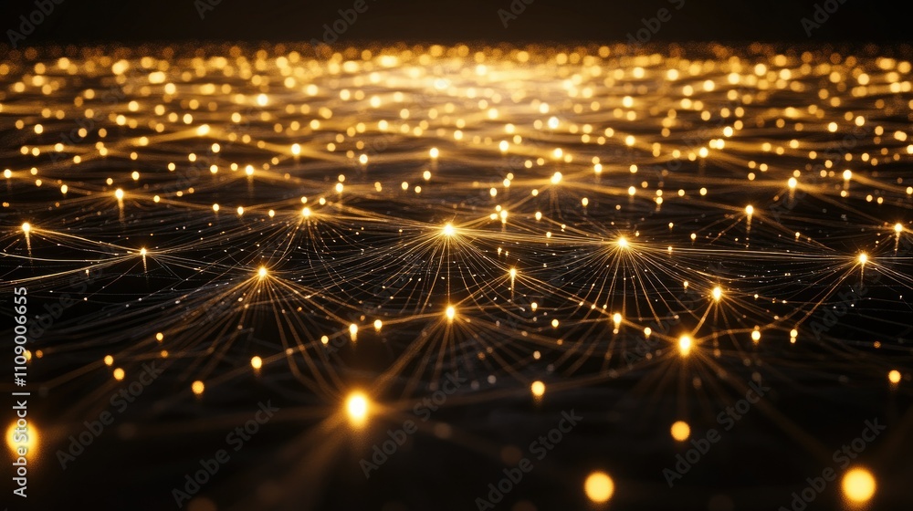 Poster futuristic circuit board background with glowing connections, emphasizing the concept of advanced te