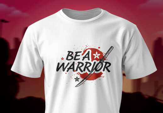 Be a Warrior Tshirt Design Template