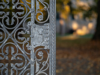 vintage and old fence of garden