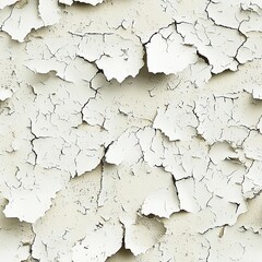 Obraz premium Peeling Damaged Old Ancient Plaster Wall Paint Seamless Pattern Texture