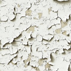 Obraz premium Peeling Damaged Old Ancient Plaster Wall Paint Seamless Pattern Texture