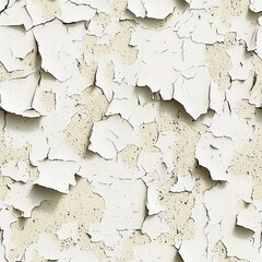 Obraz premium Peeling Damaged Old Ancient Plaster Wall Paint Seamless Pattern Texture