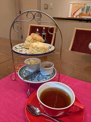 the delicious afternoon tea 