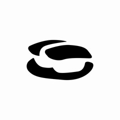 mussel food icon sign vector