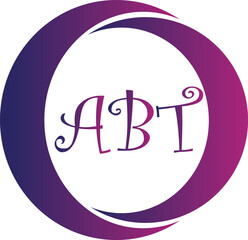 ABT circle concept logo design template