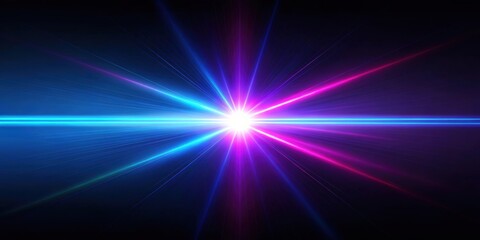 Obraz premium Shiny blue and purple laser beam lights overlay background , laser, beam, lights, shiny, blue, purple, overlay
