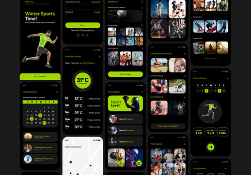 Winter Sports Mobile Application UX Design