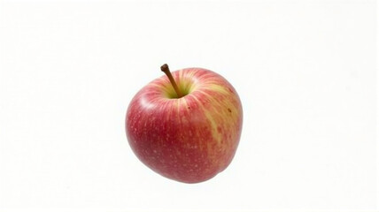 red apple on white background