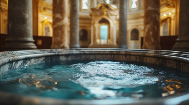 Water Feature Inside a Church