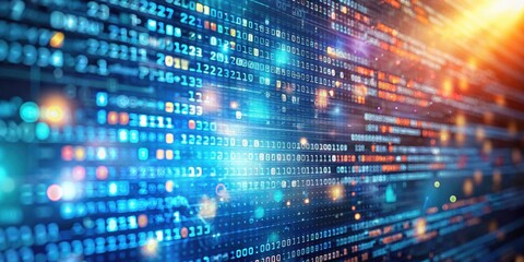 Obraz premium Abstract technology background of programming code for software development , technology
